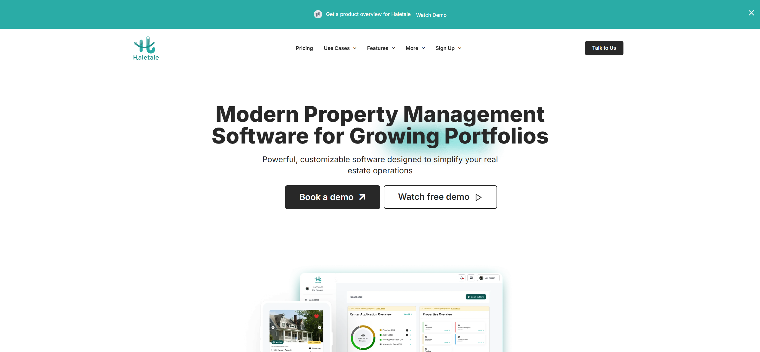 Haletale Property Management Software